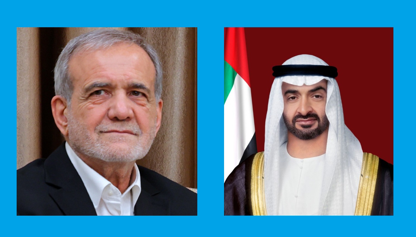 رئيس الدولة والرئيس الإيراني يبحثان خلال اتصال هاتفي المستجدات في المنطقة